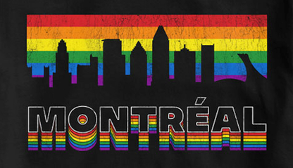 T-shirt "Montréal Skyline Fierté LGBTQ Arc-en-ciel" REP-514